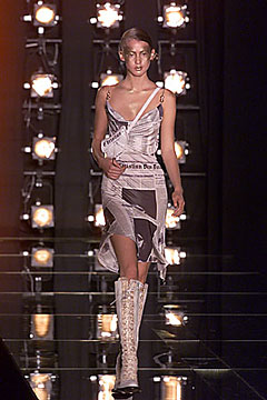 Christian Dior Fall 2000  newsprint dress